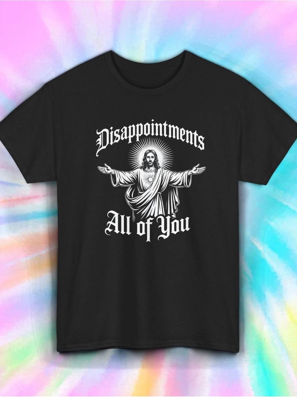Black Graphic Short Sleeve Tee - Black